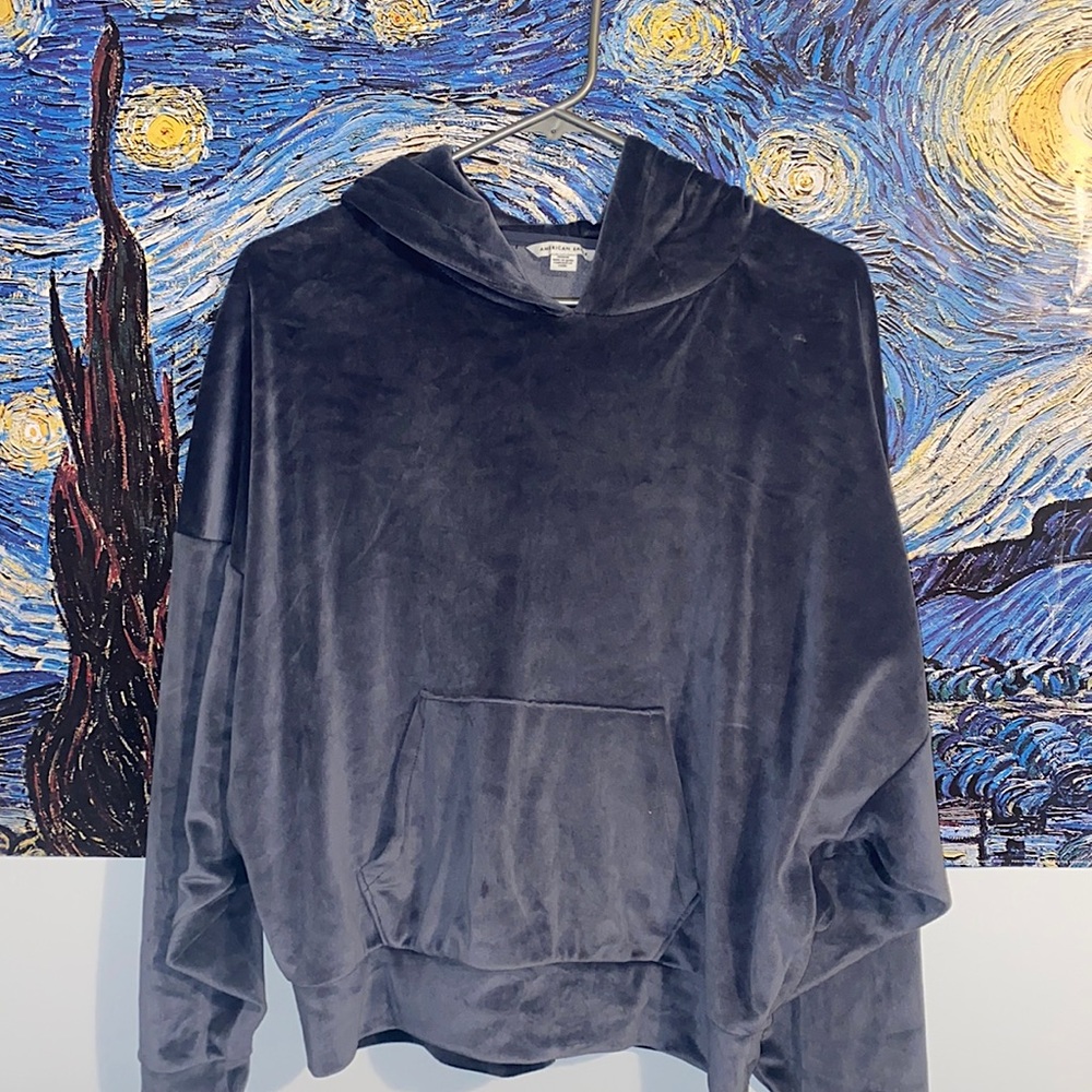size medium velvet American eagle hoodie